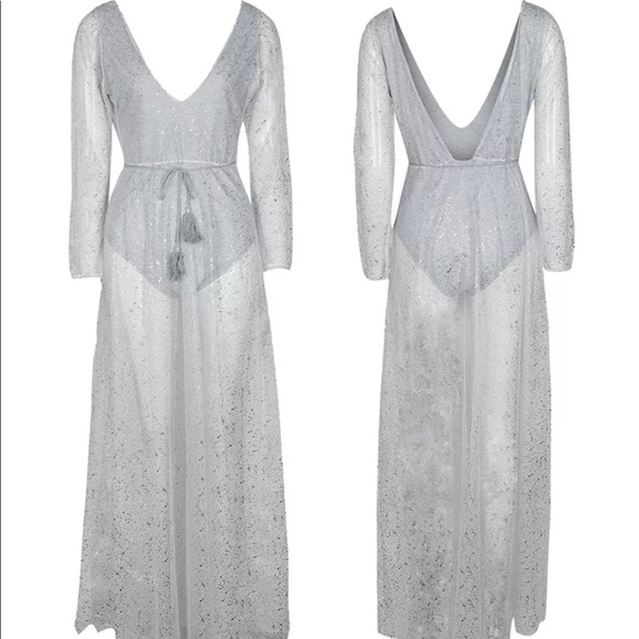 💎Glam Sheer Long Maxi Dress💎 - Picture 3 of 5