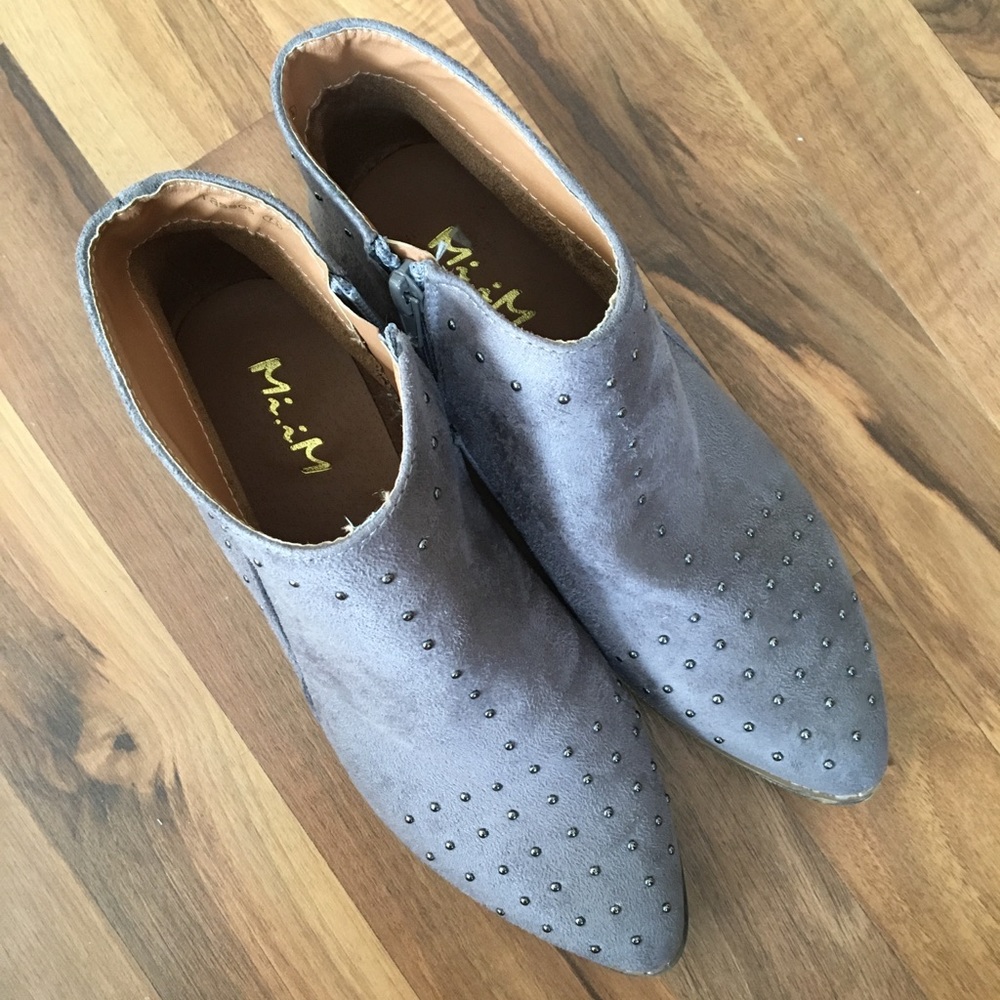 Never worn mi.im studded booties