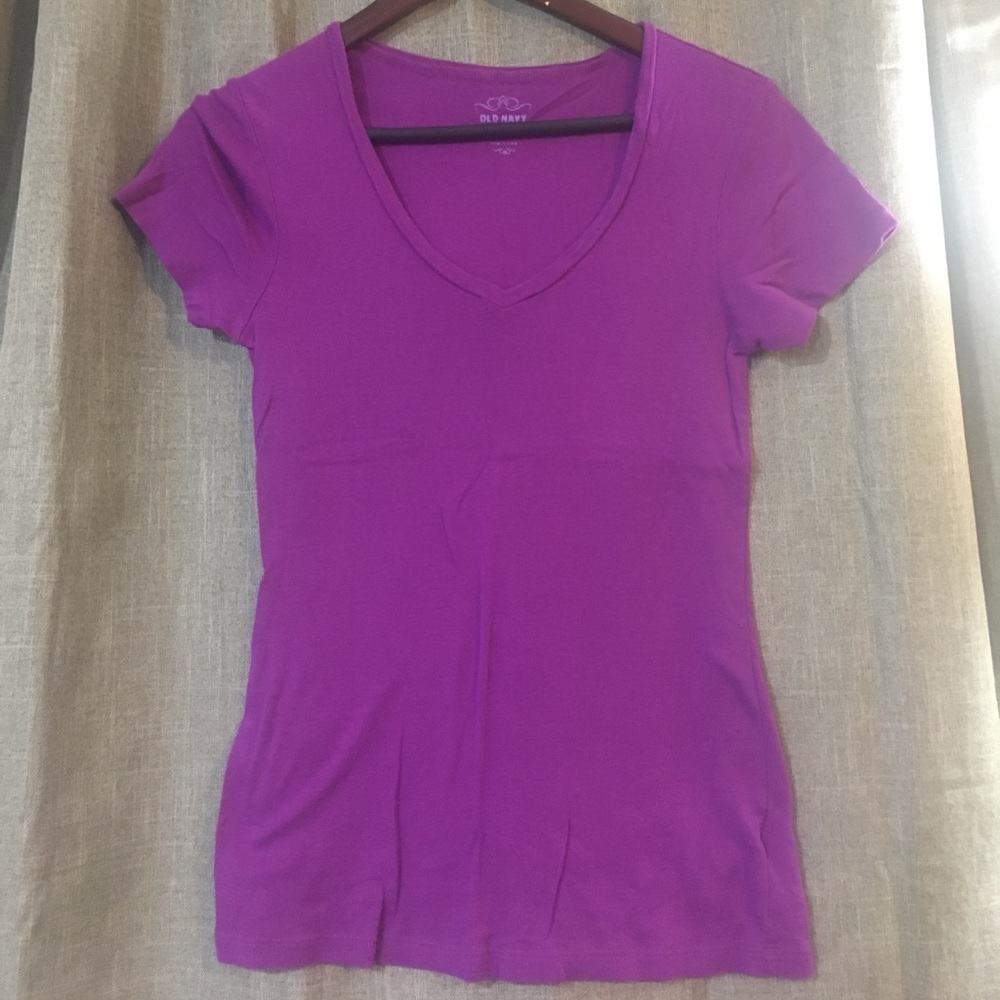 Old Navy Purple v-neck tee