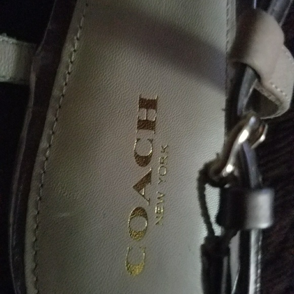 Coach Sling-Back Metallic Mary Jane Flats - Picture 3 of 4