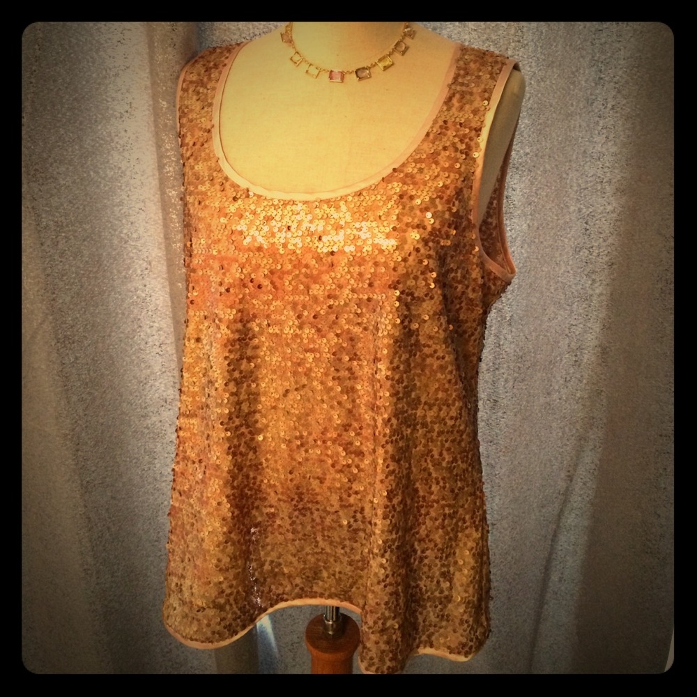 Chico's sequin tank size 3