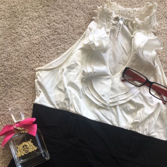 2x🥂HP🥂💄🍒HOT Dress w/ Keyhole Silky Ruffle Top - Picture 2 of 8