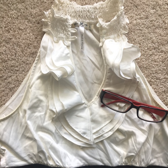 2x🥂HP🥂💄🍒HOT Dress w/ Keyhole Silky Ruffle Top - Picture 4 of 8