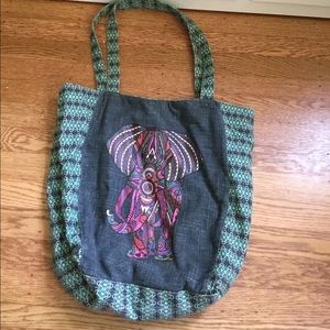 Artsy Elephant tote bag