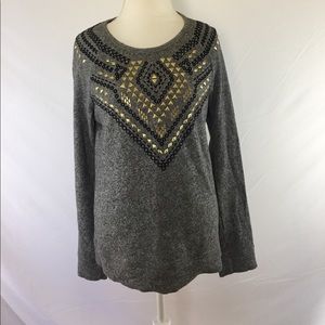 Express embroiled long sleeves size M