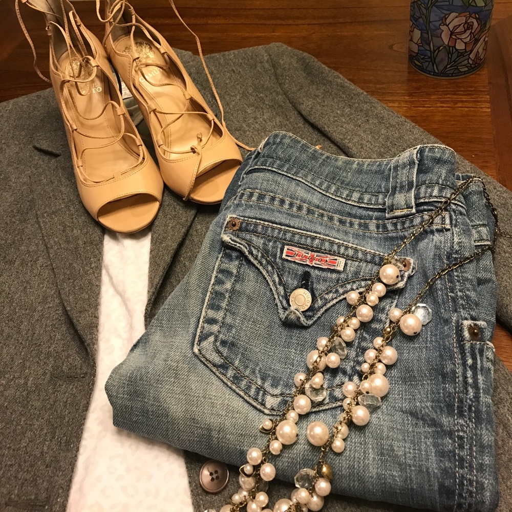 Hudson Light Wash Baby bootcut jeans