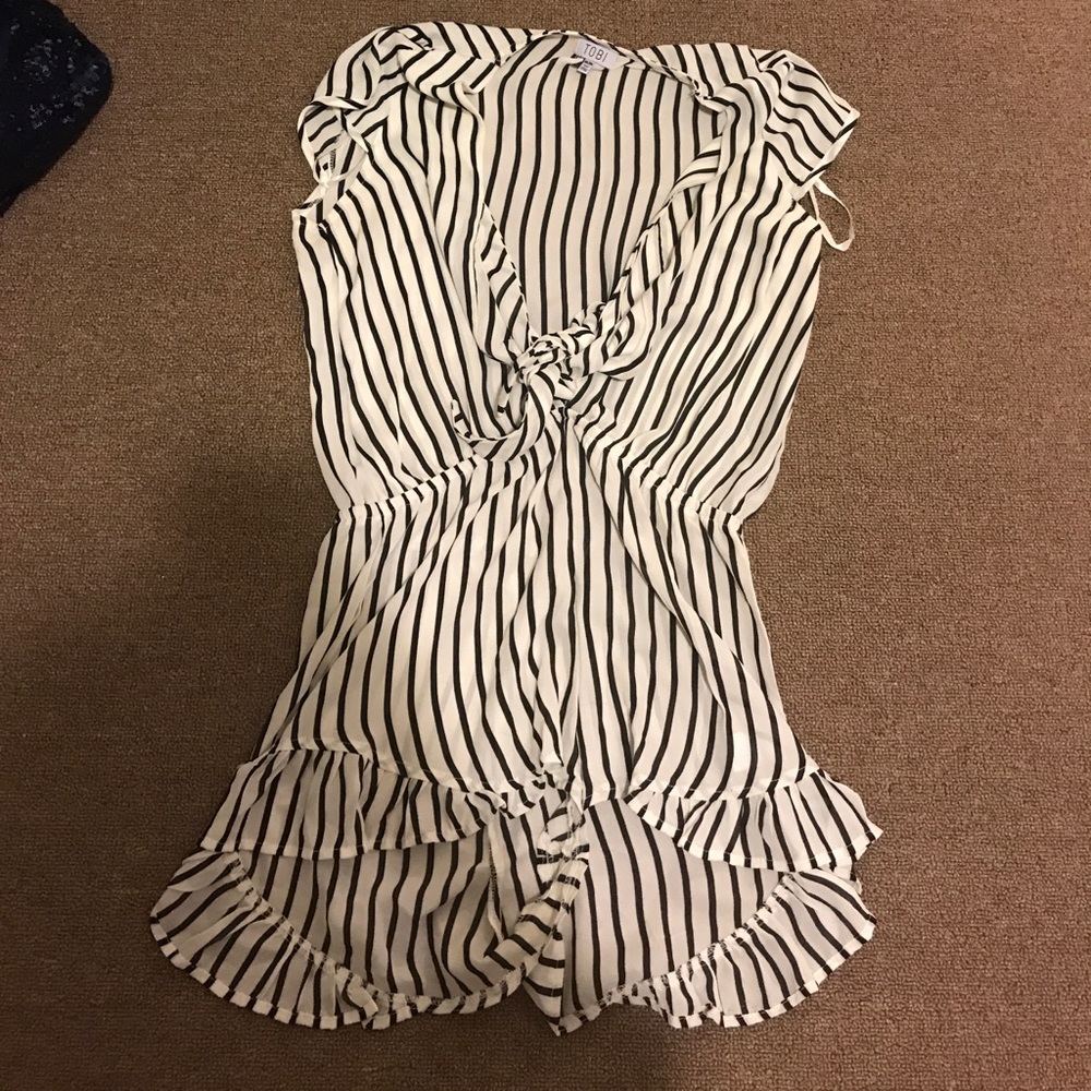 Striped romper