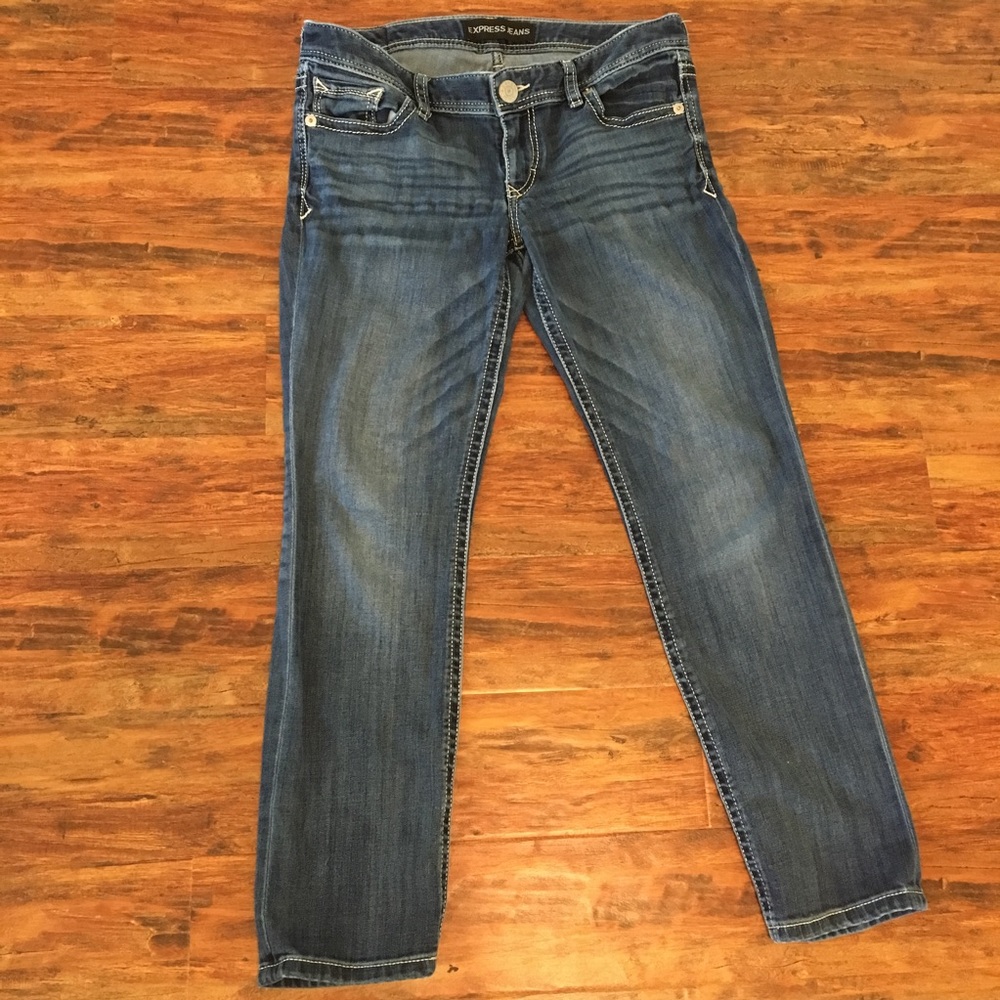 Express Stella Skinny Low Rise Jeans 8S EUC