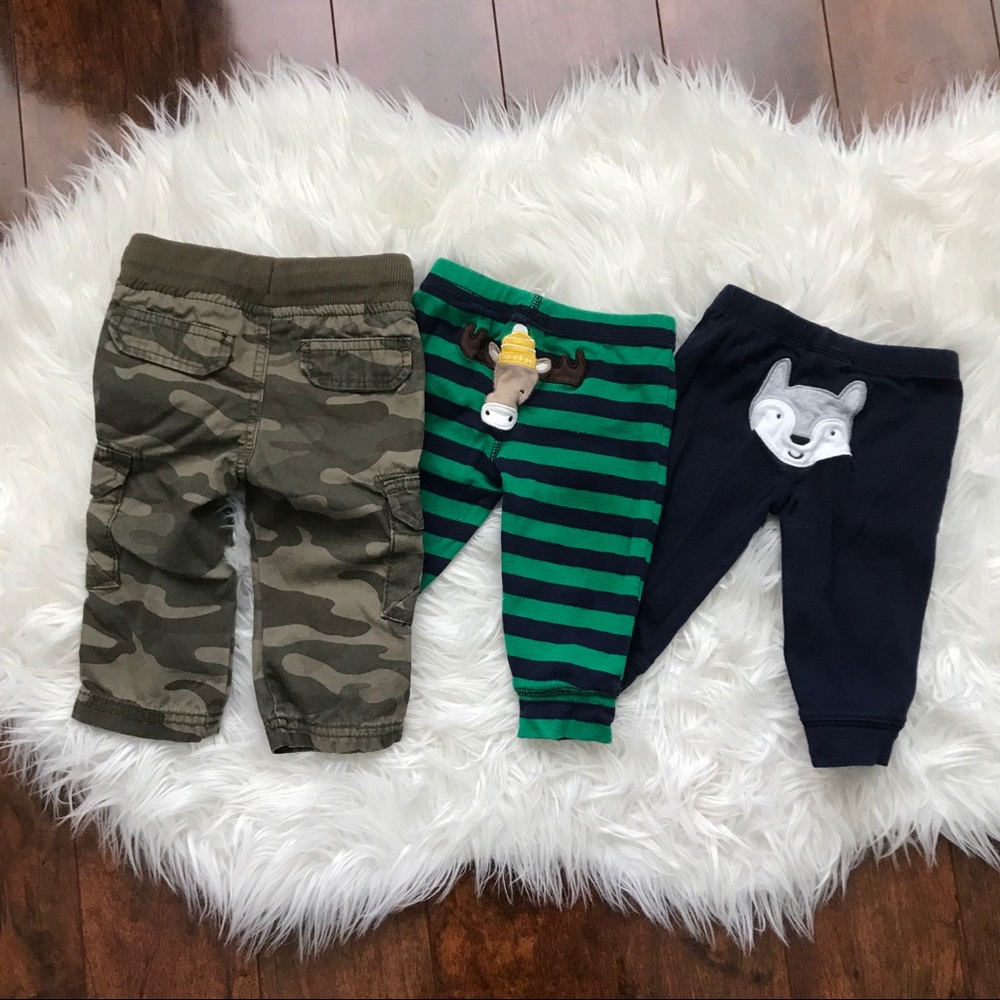 Bundle 3 boys sweatpants 6m
