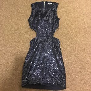 Cut out sequin dress