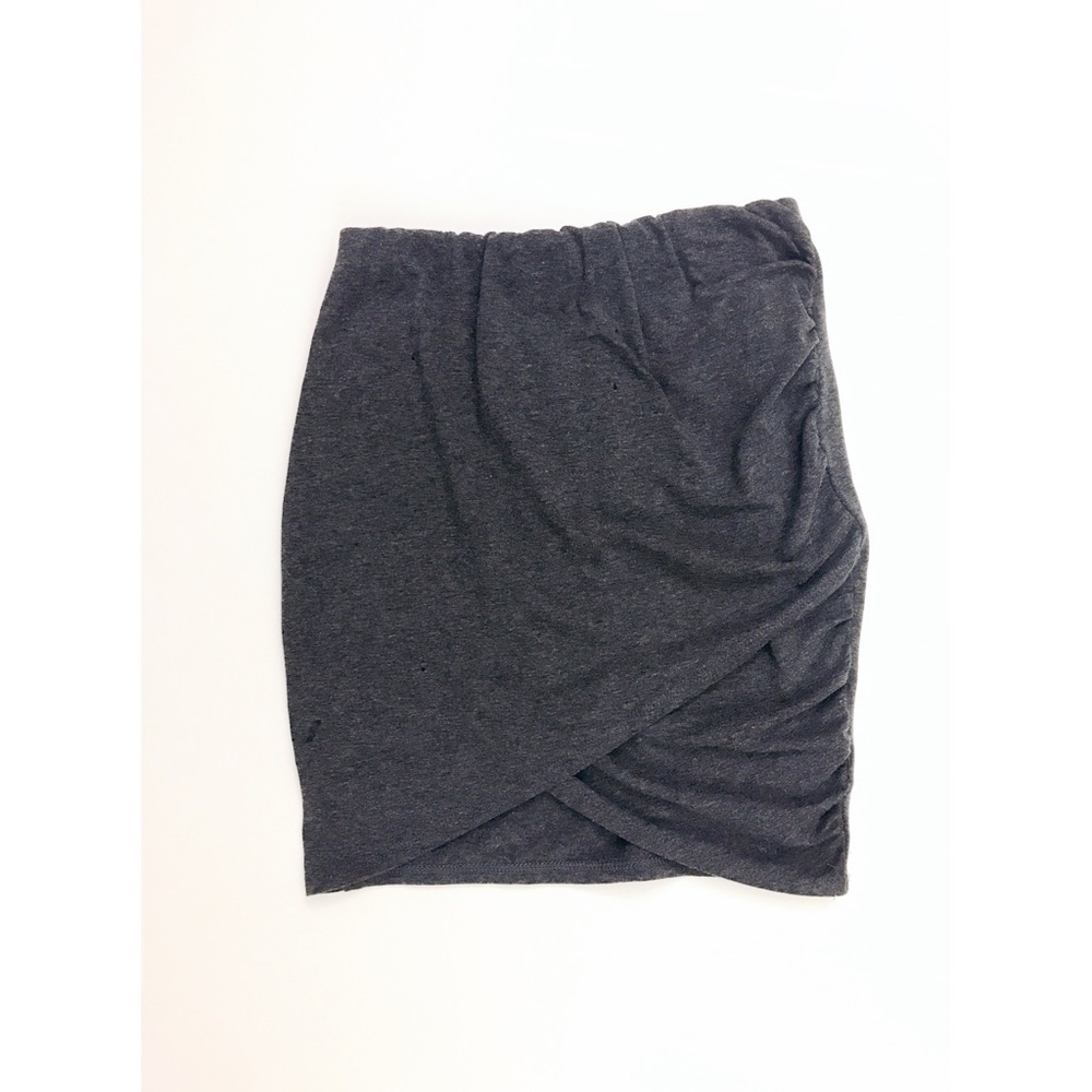 Forever 21 Dark Gray, Wrapped, Bodycon Skirt