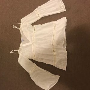 Off the shoulder long sleeve top