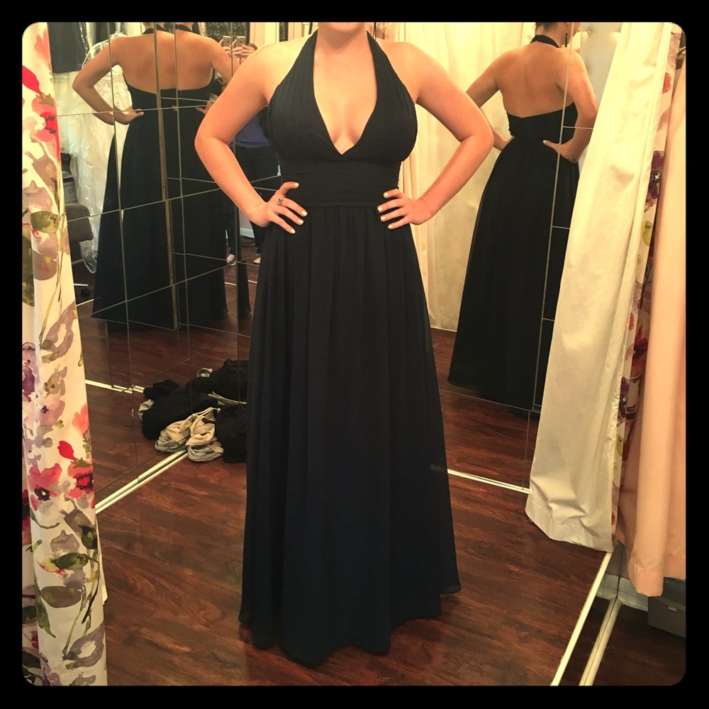 Navy bridesmaid dress