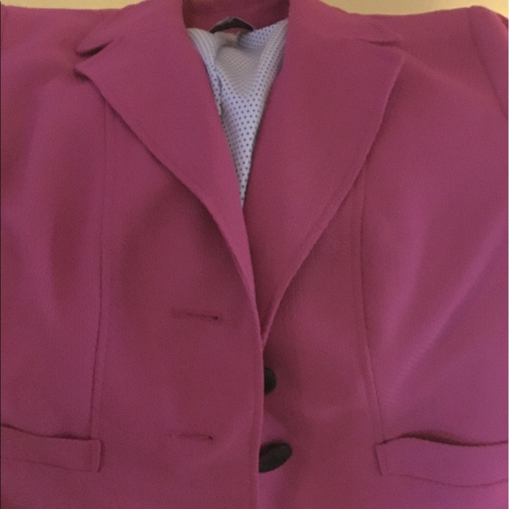 Raspberry jasper blazer