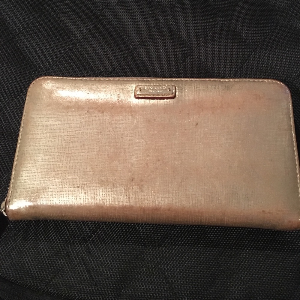 Kate Spade gold wallet