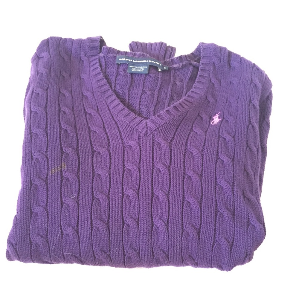 Polo purple sweatshirt