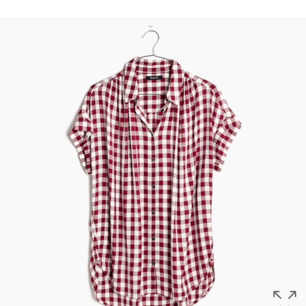 Madewell red gingham shirt central
