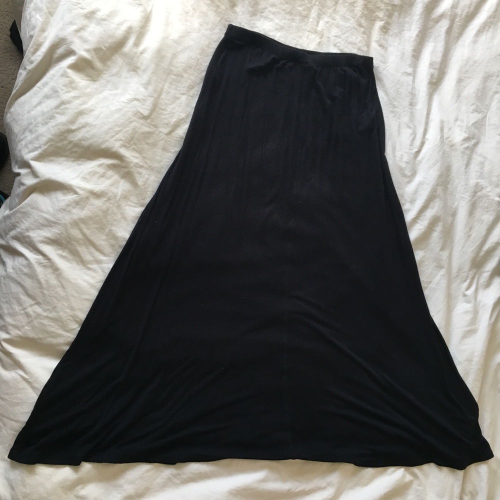 Black maxi skirt