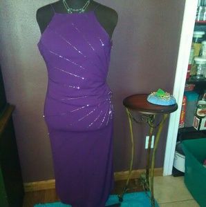 Purple formal dress