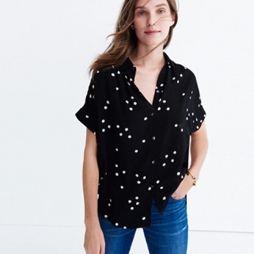 Madewell polka dot shirt