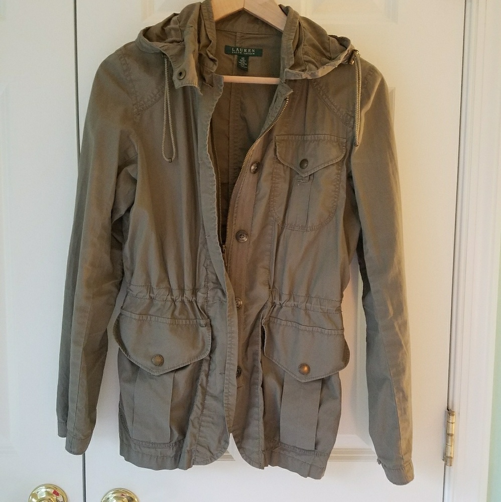 LAUREN RALPH LAUREN Utility Jacket w/ Hood