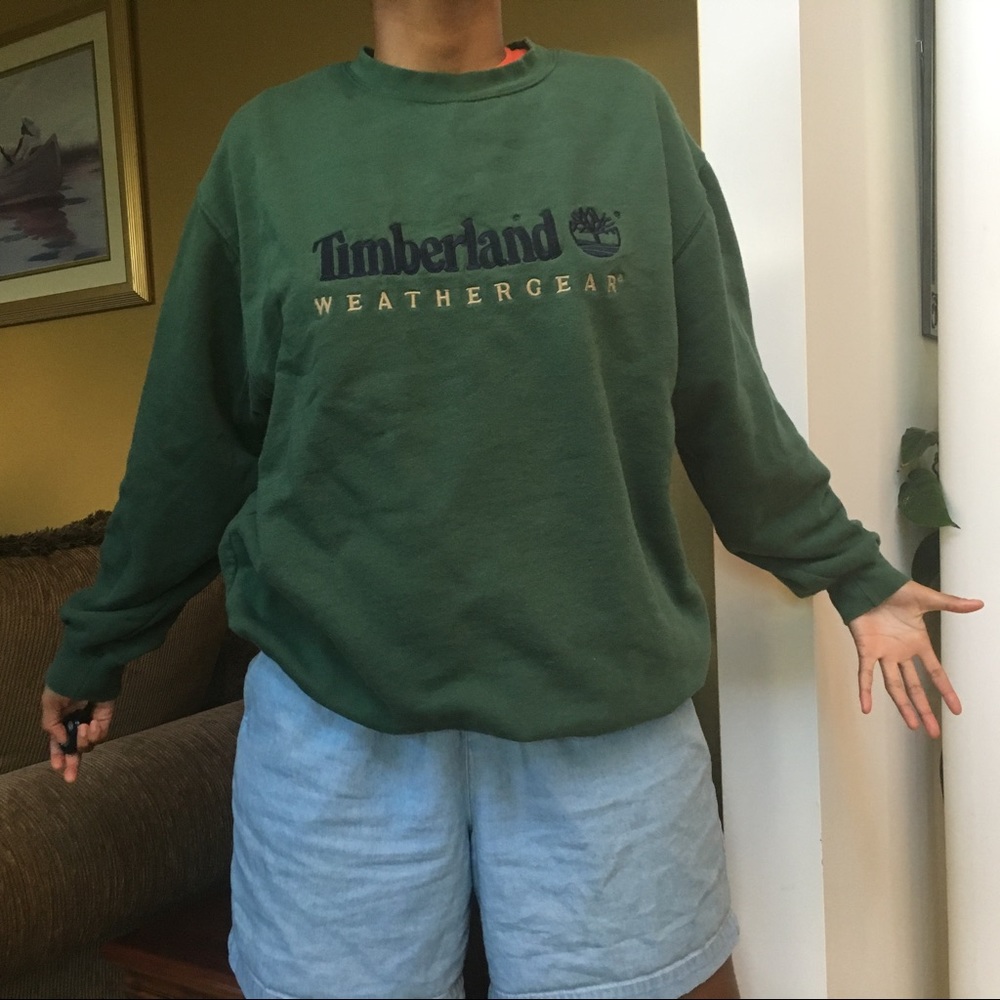 green timberland pullover
