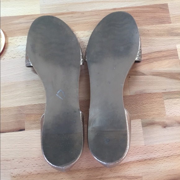 Gold Steve Madden Flats - Picture 2 of 3