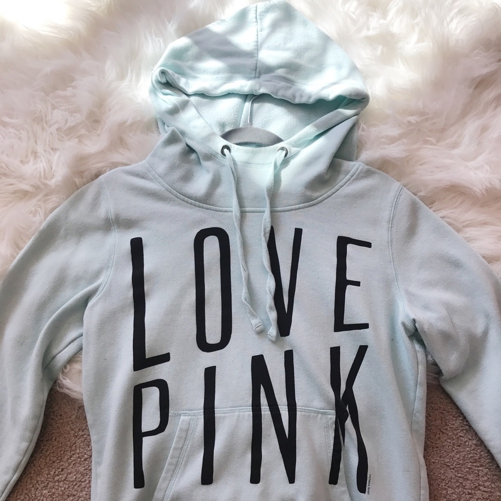 TIffany blue Victoria's Secret PINK hoodie