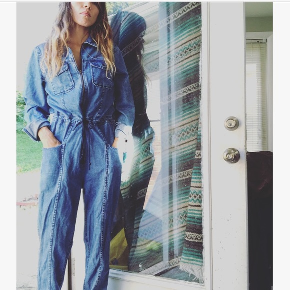 denim mechanic jumpsuit