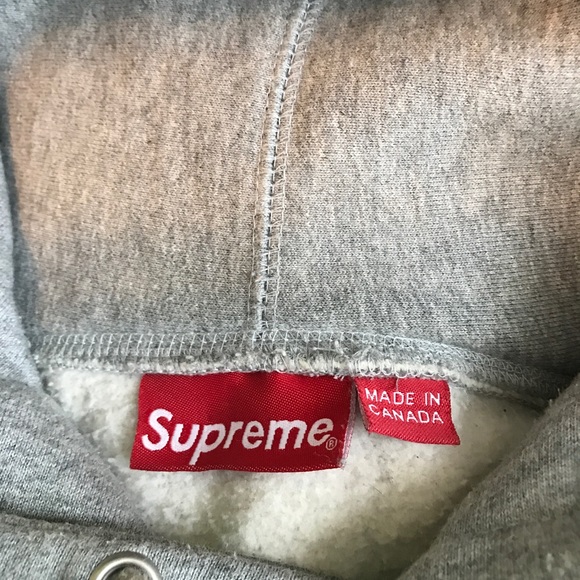 Supreme grey box logo hoodie size M - Picture 4 of 8