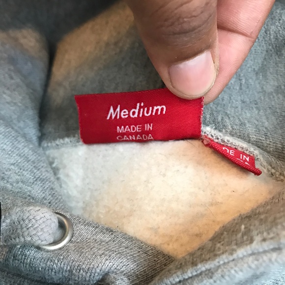 Supreme grey box logo hoodie size M - Picture 5 of 8