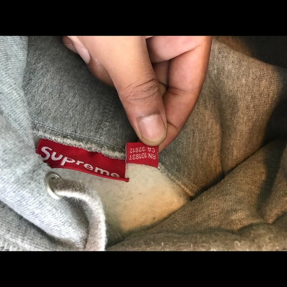Supreme grey box logo hoodie size M - Picture 6 of 8