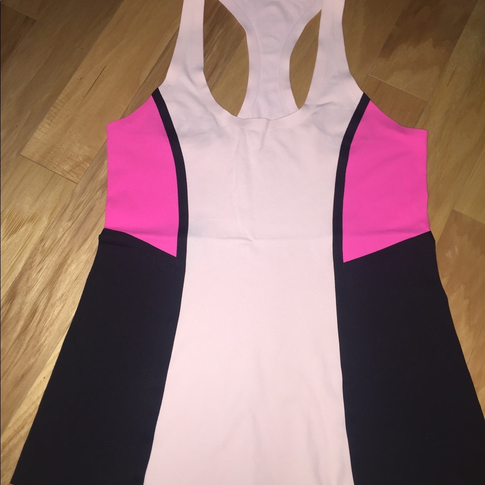 Pink Lululemon workout tank
