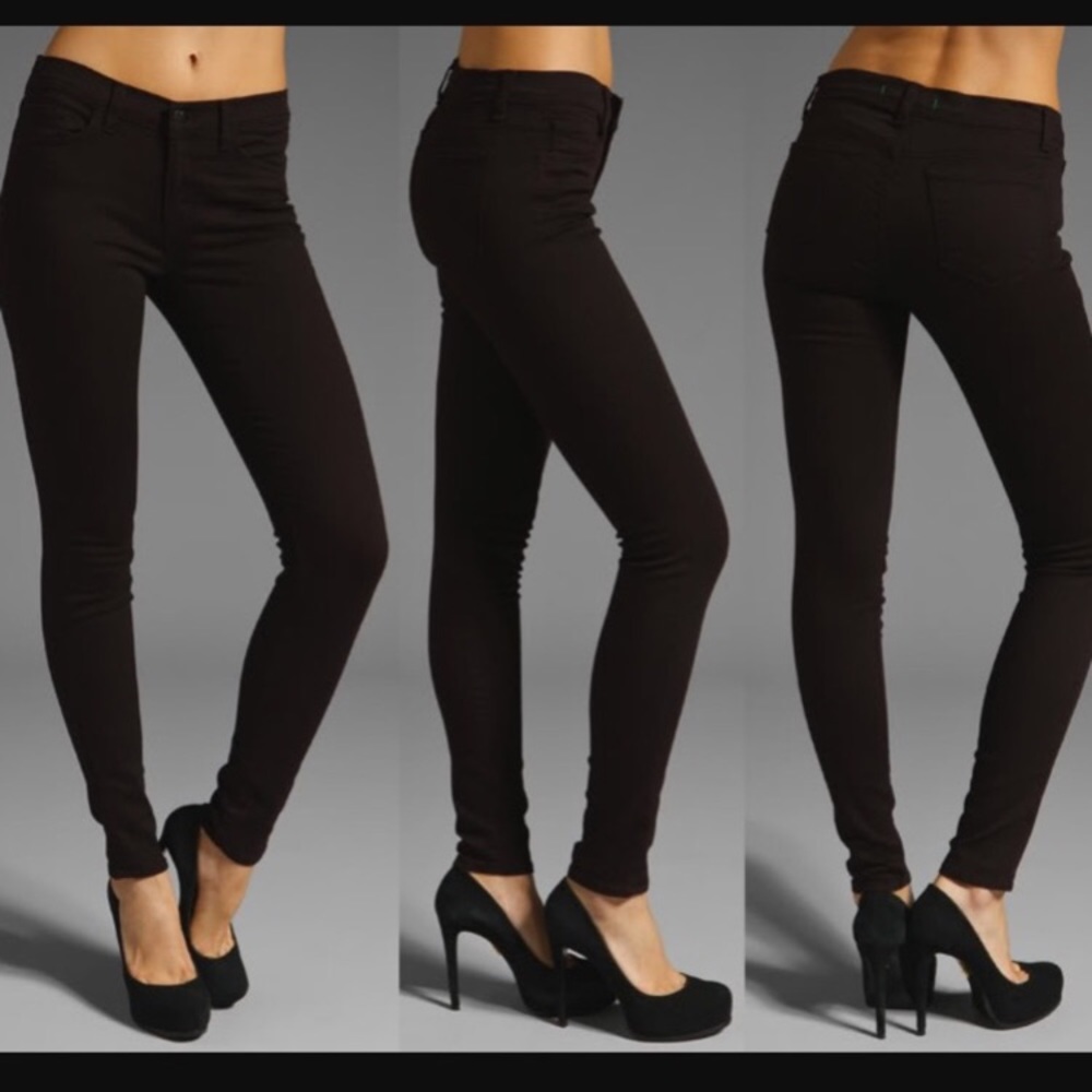 J Brand "Noir Red" Jeans