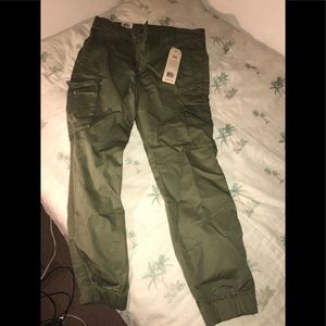Mens Banded Cargo Pants