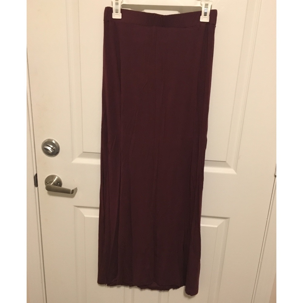 Maroon Wet Seal Maxi Skirt