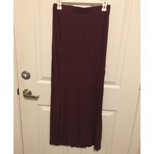 Maroon Wet Seal Maxi Skirt