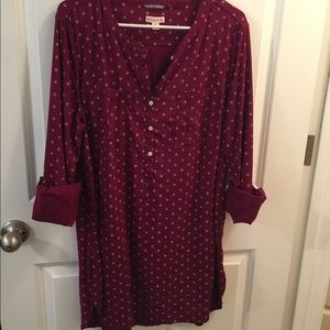 Ladies Maroon Tunic ~ Merona by Target ~ Size XL