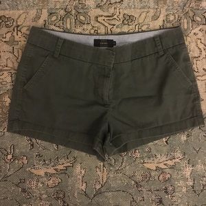 Olive Green Chino Shorts