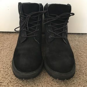 Black Timberland boots