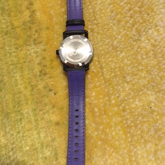 Sold! Movado Women's Bold Black and Purple Watch - Picture 2 of 7
