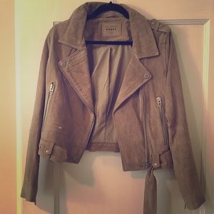 Suede Moto Jacket