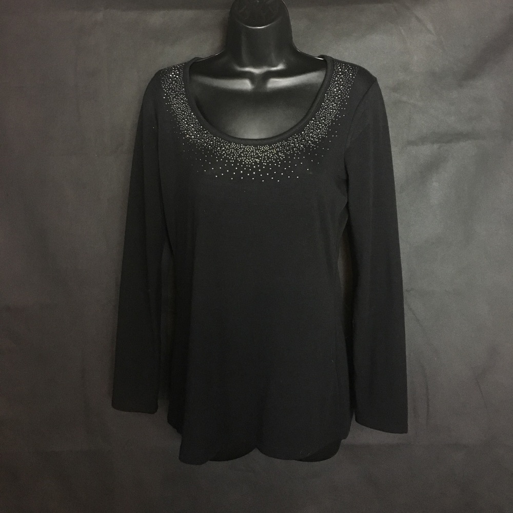 Cache Medium Black Shimmer Top~ Must Have 🍂🍁🍂