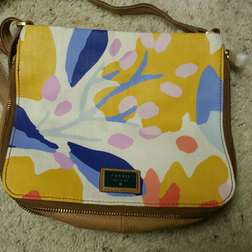 Fossil leather bag
