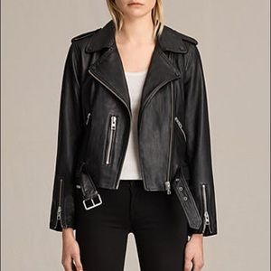 All Saints Balfern Leather Biker Jacket