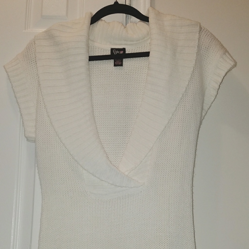 ⤵🍁Cream Tunic Sweater Top