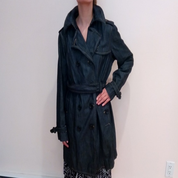 gap denim trench coat
