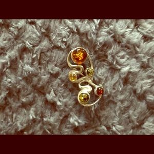 Necklace pendant Amber