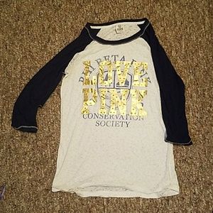 Victoria's Secret Pink baseball tee
