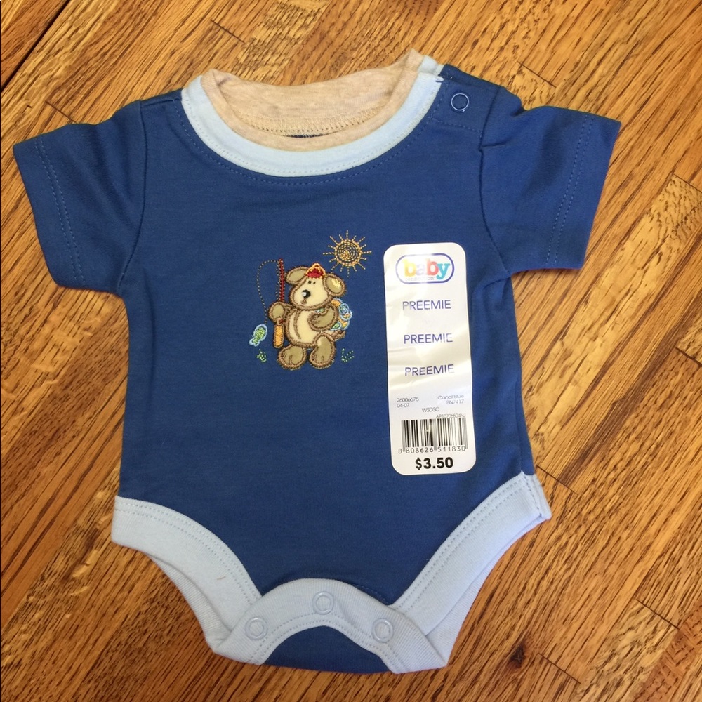Preemie Blue Onesie